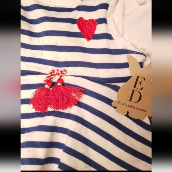 NWT Ellen Degeneres red white and blue baby outfit - Picture 3 of 8